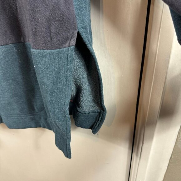 Madewell Colorblock Hoodie Sweatshirt | Split Hem, Oversized Fit, Cotton Blend - Picture 11 of 12